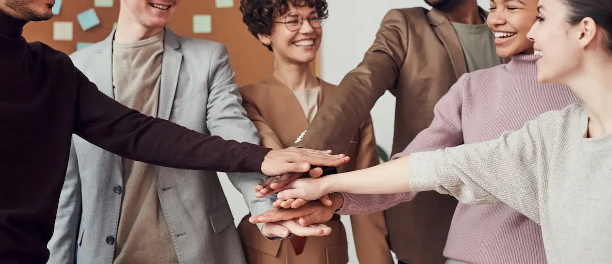 Professional team collaborating on SEO strategy